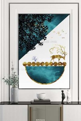 File ảnh File tranh hiện đại pha lê gương KF65431 (gốc) in poster