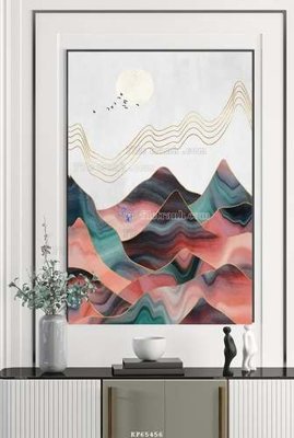 File gốc File tranh hiện đại pha lê gương KF65456 (in lụa) họa tiết 3D