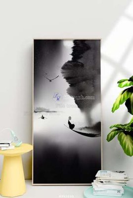 File tranh File tranh hiện đại pha lê gương KF65520 (gốc) in vải canvas