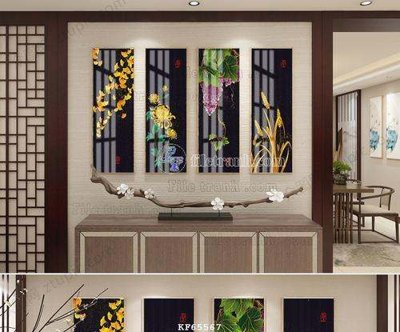 File gốc File tranh hiện đại pha lê gương KF65567 (phiên bản chuẩn) để in ấn