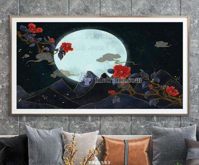 File tranh quảng cáo File tranh hiện đại pha lê gương KF65583 (file gốc) chuyên nghiệp