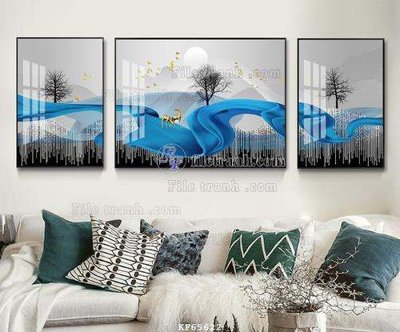 File gốc File tranh hiện đại pha lê gương KF65622 (ảnh rõ nét) để in