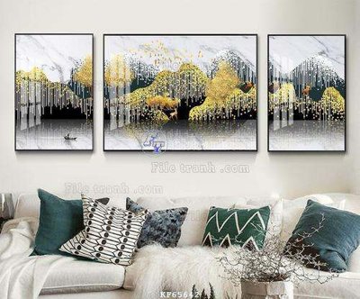 File PSD File tranh hiện đại pha lê gương KF65642 (gốc) tách lớp chi tiết