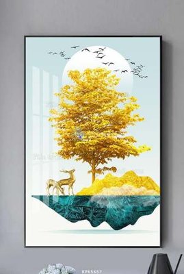 File gốc File tranh hiện đại pha lê gương KF65657 (vector) cho in ấn