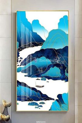 Tải file File tranh hiện đại pha lê gương KF65659 (gốc) in tranh tráng gương