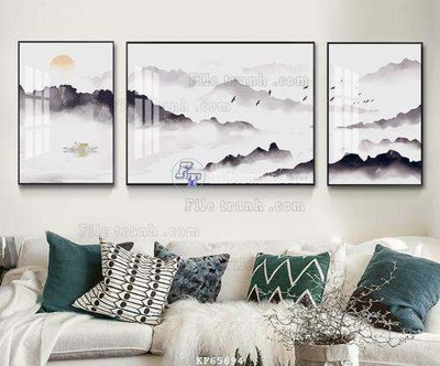 Download file gốc File tranh hiện đại pha lê gương KF65694 (in lụa) nghệ thuật