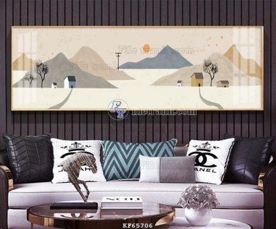 Download file gốc File tranh hiện đại pha lê gương KF65706 (in lụa) cao cấp