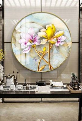 Hình ảnh file gốc in lụa File tranh hiện đại pha lê gương KF65723