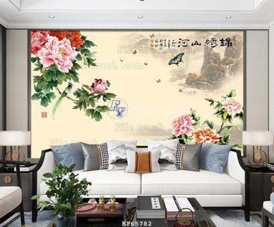 File ảnh File tranh hiện đại pha lê gương KF65782 (gốc) in poster