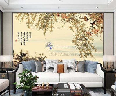 Tải file File tranh hiện đại pha lê gương KF65783 (gốc) chủ đề phong thủy