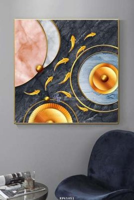 File in trần File tranh hiện đại pha lê gương KF65852 (bản gốc 3D) sống động