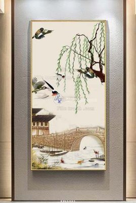 Cung cấp file tranh gốc File tranh hiện đại pha lê gương KF65893 độc quyền