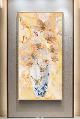 File tranh File tranh hiện đại pha lê gương KF65894 (ảnh gốc) in trần nhà