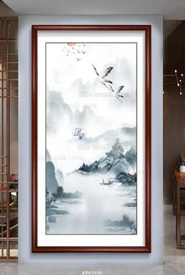 Hình ảnh gốc File tranh hiện đại pha lê gương KF65906 (để in khổ lớn)