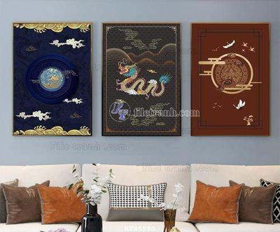 File tranh trang trí File tranh hiện đại pha lê gương KF65990 (file gốc)