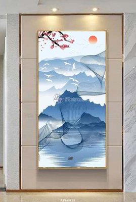 File in trần File tranh hiện đại pha lê gương KF66018 (file gốc) hoa văn 3D