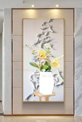 Tải file File tranh hiện đại pha lê gương KF66034 (gốc) làm tranh treo tường