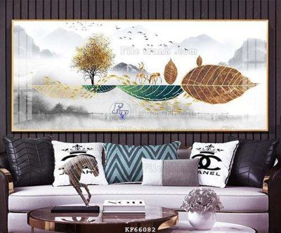 File tranh in mica File tranh hiện đại pha lê gương KF66082 (độ phân giải cao)