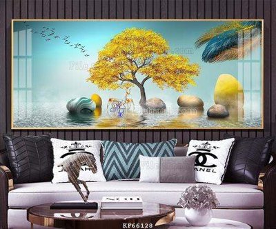 Tải file File tranh hiện đại pha lê gương KF66128 (gốc) in tranh tráng gương