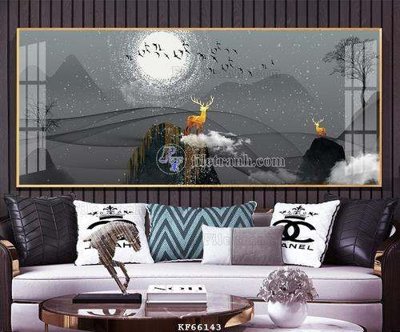 File gốc File tranh hiện đại pha lê gương KF66143 (cho in UV) siêu nét