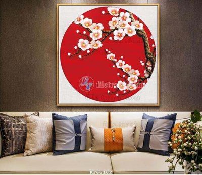 File in lụa File tranh hiện đại pha lê gương KF66162 (phong cảnh) File tranh hiện đại pha lê gương KF66162