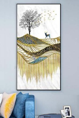 File tranh in trần File tranh hiện đại pha lê gương KF66203 (ảnh gốc siêu nét)