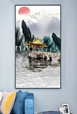 File gốc File tranh hiện đại pha lê gương KF66241 (in tráng gương) ốp tường