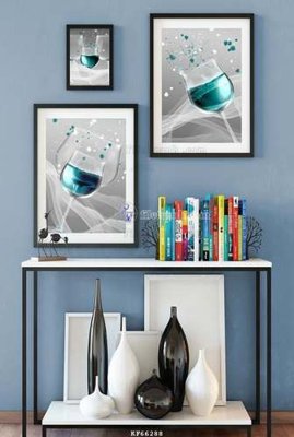 File tranh File tranh hiện đại pha lê gương KF66288 (bản gốc) in lụa 3D