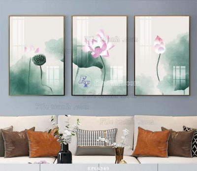 File gốc File tranh hiện đại pha lê gương KF66349 (in 3D) cho trang trí