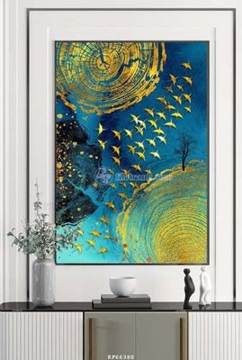 File tranh File tranh hiện đại pha lê gương KF66380 (ảnh gốc) in trần xuyên sáng