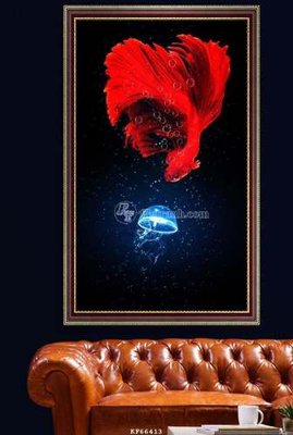 Tải file File tranh hiện đại pha lê gương KF66413 (gốc) làm tranh trang trí