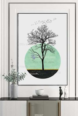 File PSD File tranh hiện đại pha lê gương KF66417 (gốc) tách lớp chi tiết