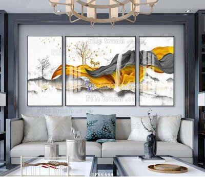 Tệp tin gốc File tranh hiện đại pha lê gương KF66444 (dùng cho in) File tranh hiện đại pha lê gương KF66444