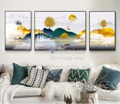 Tải xuống file tranh gốc File tranh hiện đại pha lê gương KF66446 (PSD/TIFF)