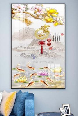 Tải file File tranh hiện đại pha lê gương KF66515 (gốc) in tranh tráng gương
