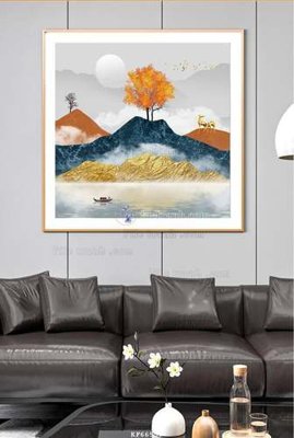 File gốc File tranh hiện đại pha lê gương KF66559 (ảnh chi tiết) để in ấn