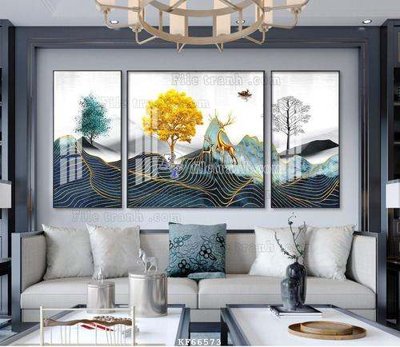 File PSD File tranh hiện đại pha lê gương KF66573 (bản gốc) cho nhà in