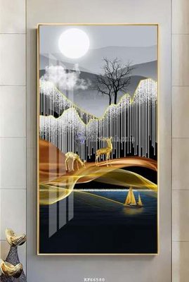 Chi tiết file tranh tráng gương File tranh hiện đại pha lê gương KF66580 (ảnh gốc)