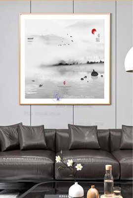 Ảnh gốc File tranh hiện đại pha lê gương KF66601 (độ nét cao) in tráng gương