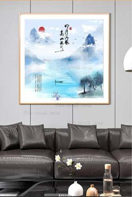 File in ấn cao cấp File tranh hiện đại pha lê gương KF66612 (file gốc)