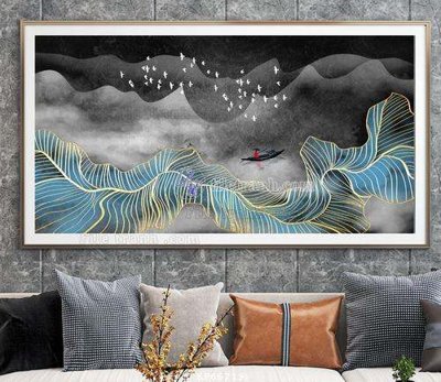 Tải file PSD File tranh hiện đại pha lê gương KF66719 (nguyên layer) để in