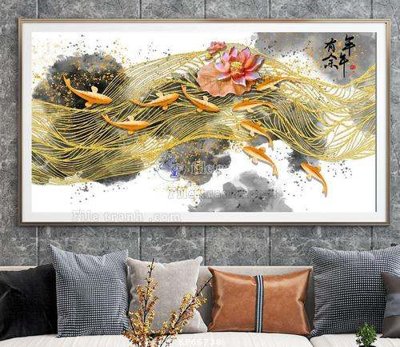 File gốc File tranh hiện đại pha lê gương KF66738 (vector) cho in ấn