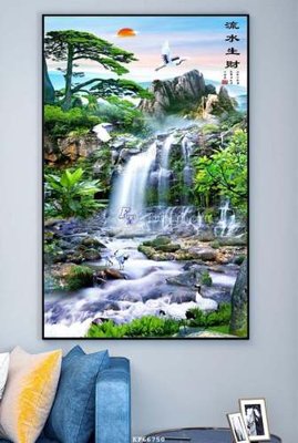 Tải file File tranh hiện đại pha lê gương KF66750 (gốc) làm file tranh quảng cáo