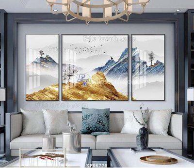 Tệp tin gốc File tranh hiện đại pha lê gương KF66775 (dùng cho in ấn) chuyên nghiệp