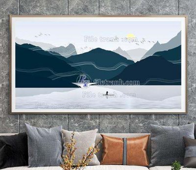 Tải file File tranh hiện đại pha lê gương KF66791 (gốc) in tranh tráng gương