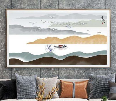 File gốc File tranh hiện đại pha lê gương KF66822 (chuẩn CMYK) cho nhà in