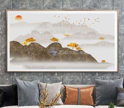 File tranh trang trí File tranh hiện đại pha lê gương KF66831 (file gốc)