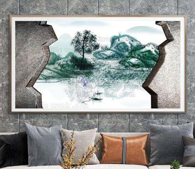 Tải file gốc File tranh hiện đại pha lê gương KF66859 (bản PSD) gốc