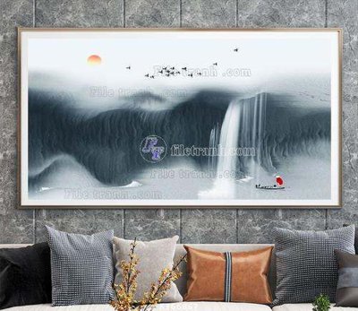 File gốc File tranh hiện đại pha lê gương KF66867 (thiết kế) cho in ấn