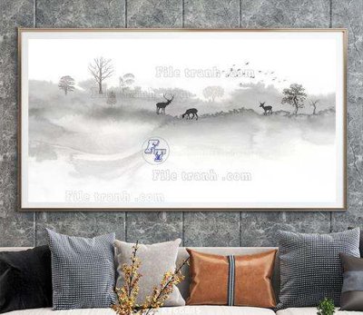 File gốc File tranh hiện đại pha lê gương KF66885 (in 3D) cho trang trí